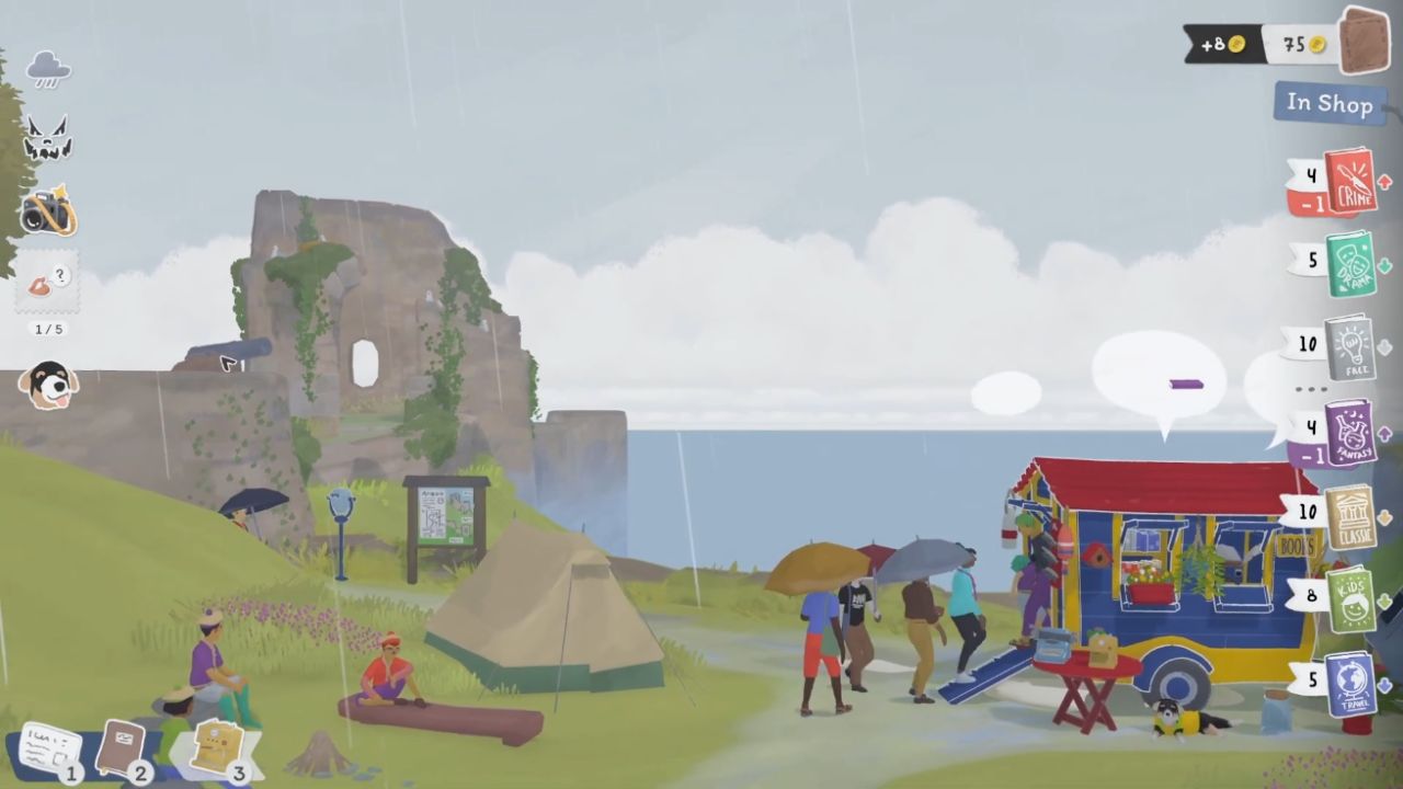 Tiny Bookshop, PC, Gameplay, Castle Ruins Challenges, Screenshot, NoobFeed