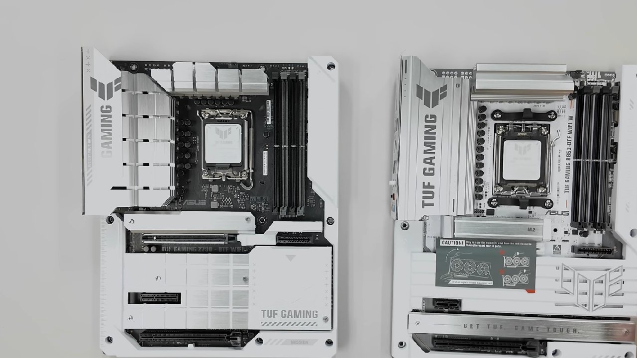 ASUS, TUF GAMING B850-BTF WIFI, Review, Affordable AMD Motherboard, Sleek White Design, NoobFeed