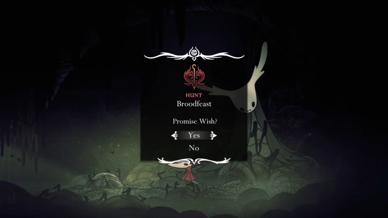 Hollow Knight: Silksong, PC, Gameplay, How To Start Broodfeast Wish Quest, Screenshot, NoobFeed