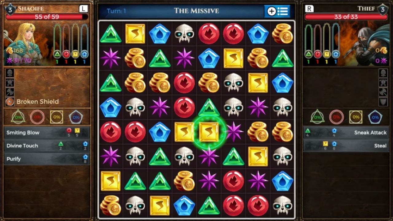 Puzzle Quest: Immortal, PC, Gameplay, Best Weapons & Trinkets (How To Get & Use), Screenshot, NoobFeed