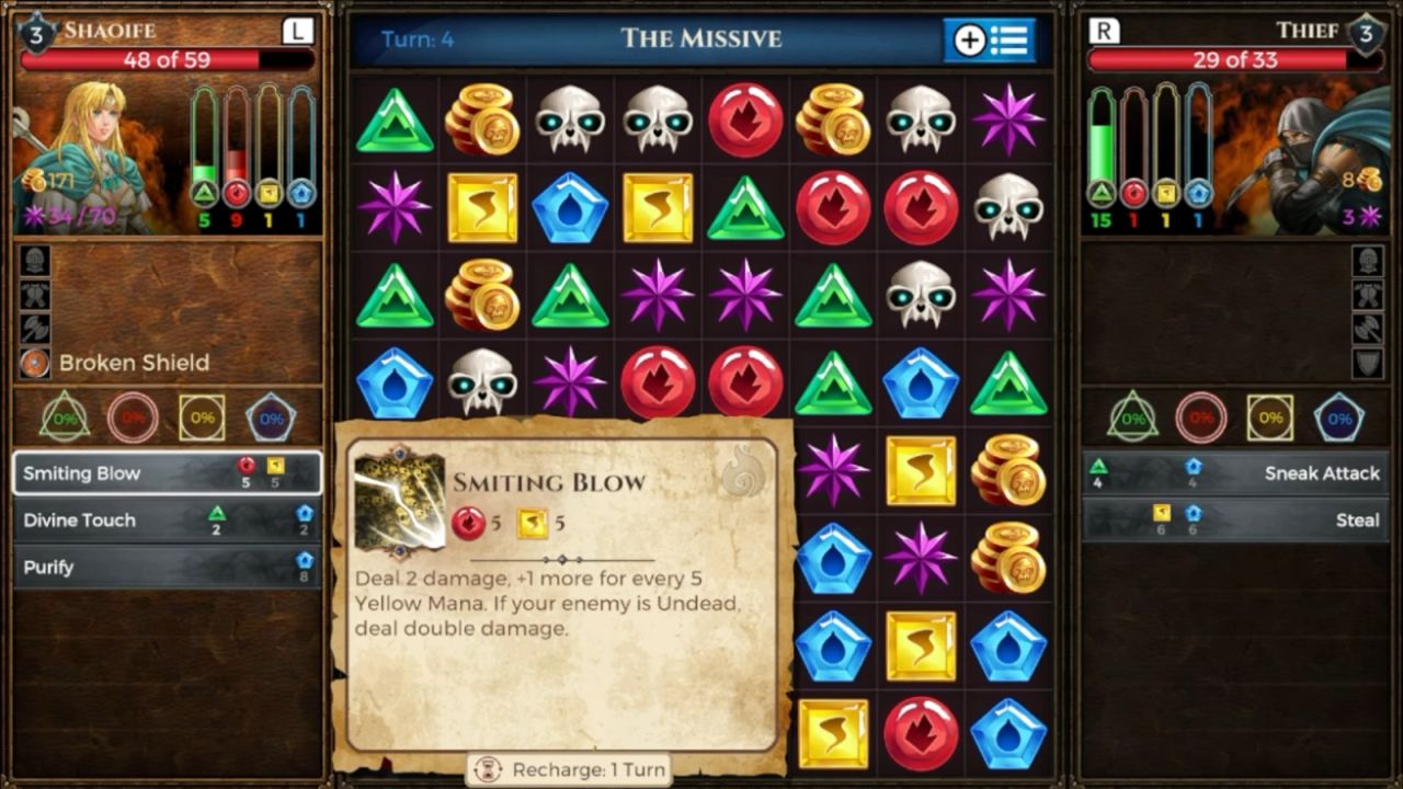 Puzzle Quest: Immortal, PC, Gameplay, Best Weapons & Trinkets (How To Get & Use), Screenshot, NoobFeed