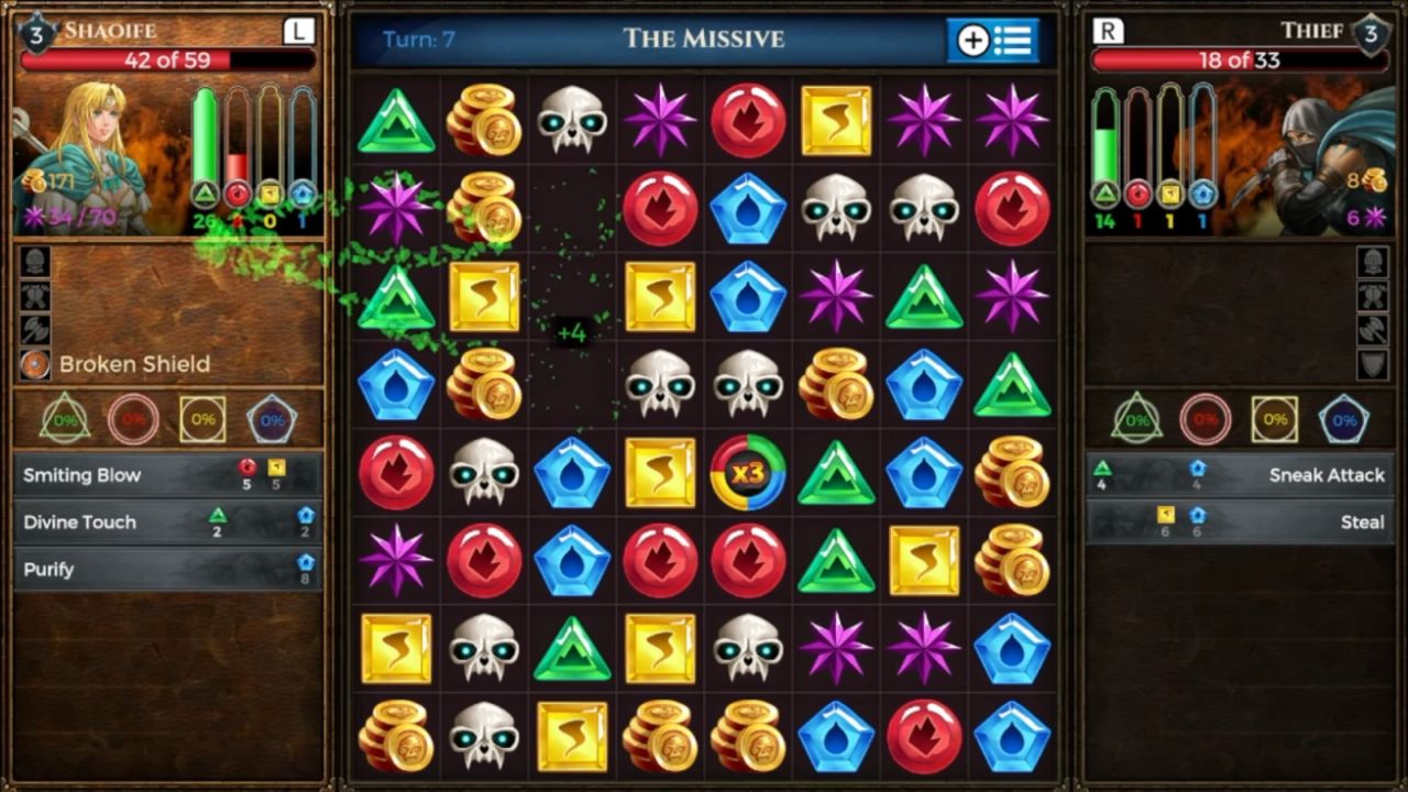Puzzle Quest: Immortal, PC, Gameplay, Best Weapons & Trinkets (How To Get & Use), Screenshot, NoobFeed