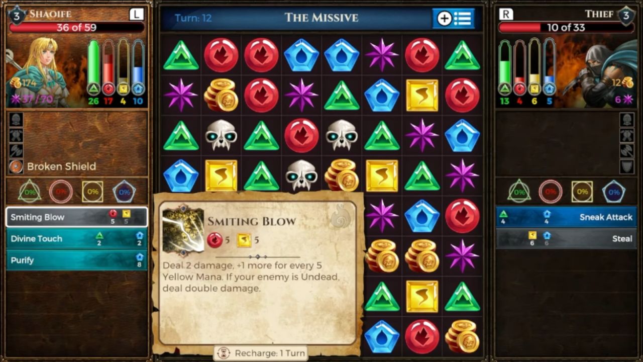 Puzzle Quest: Immortal, PC, Gameplay, Elementalist Spells, Tier List & Best Build Tips, Screenshot, NoobFeed