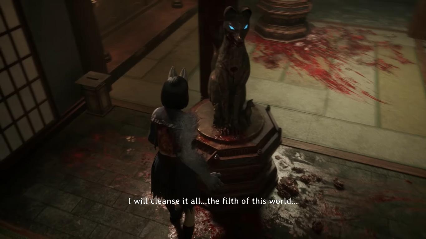Silent Hill f, How to Solve Treasure Hall Inari Statue Puzzle (Sly Like the Fox Trophy), PS5, Screenshot, Gameplay, NoobFeed