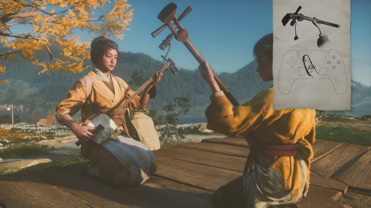 Ghost of Yōtei, Guide, How to Play Shamisen Guitar Mini Game