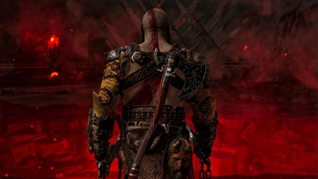 God of War Greek Saga Remake Kratos standing