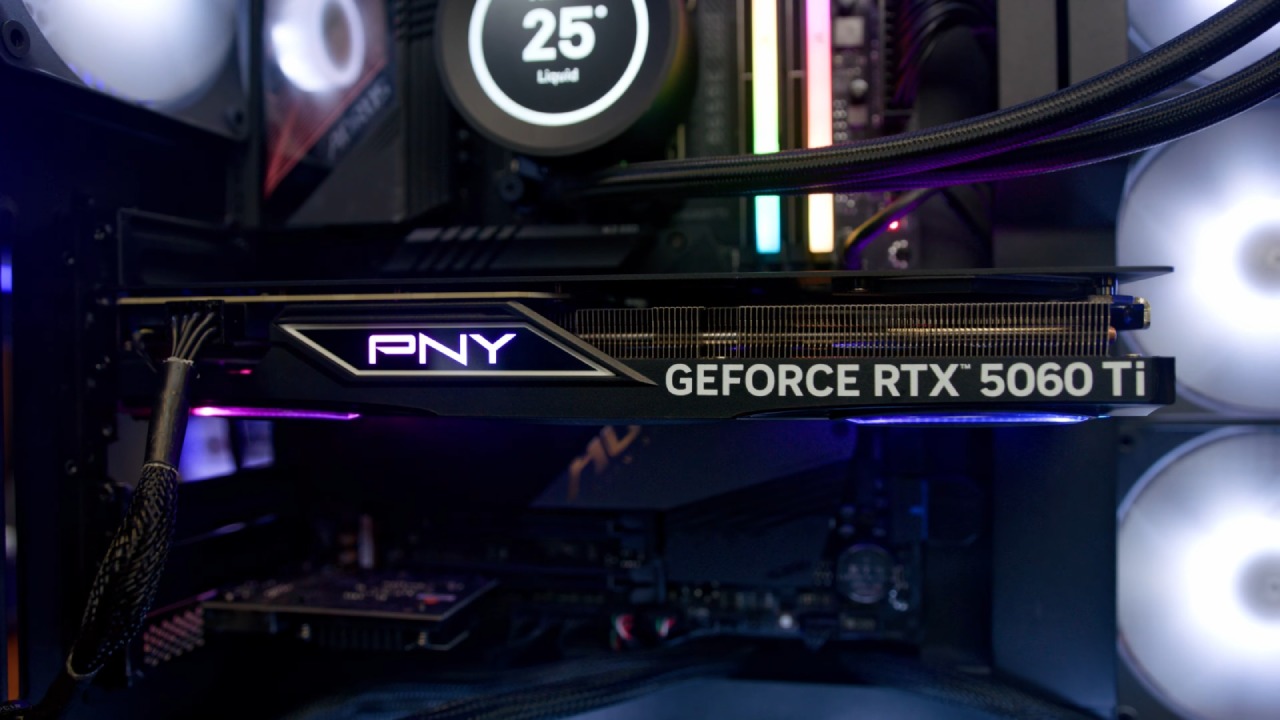 PNY, GeForce RTX 5060 Ti, ARGB Epic-X OC, Review, Affordable Performance, Cooling, NoobFeed