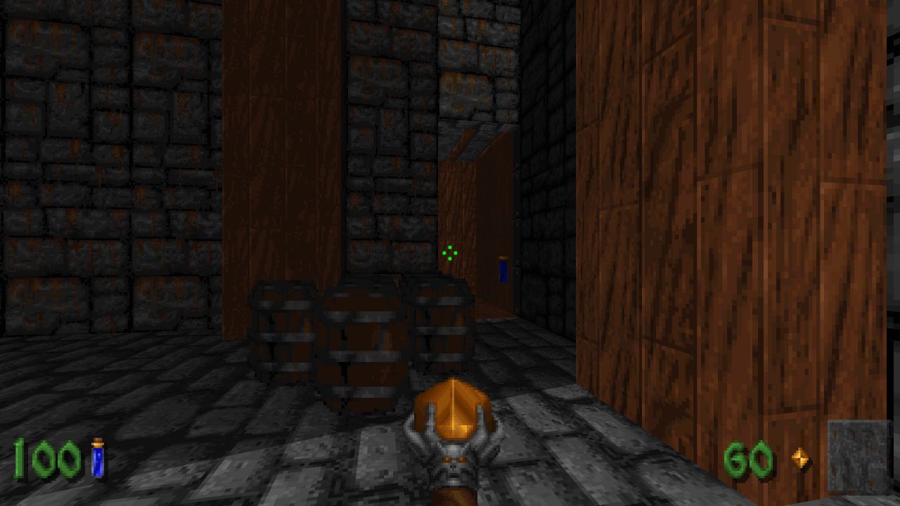 Heretic + Hexen, PC, Gameplay, All Secrets in The Docks, Screenshot, NoobFeed