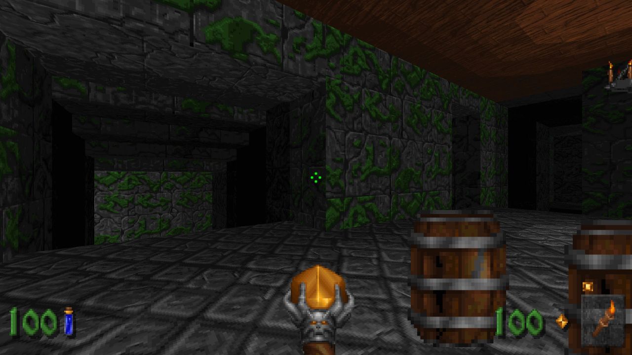 Heretic + Hexen, PC, Gameplay, All Secrets in the Dungeons, Screenshot, NoobFeed