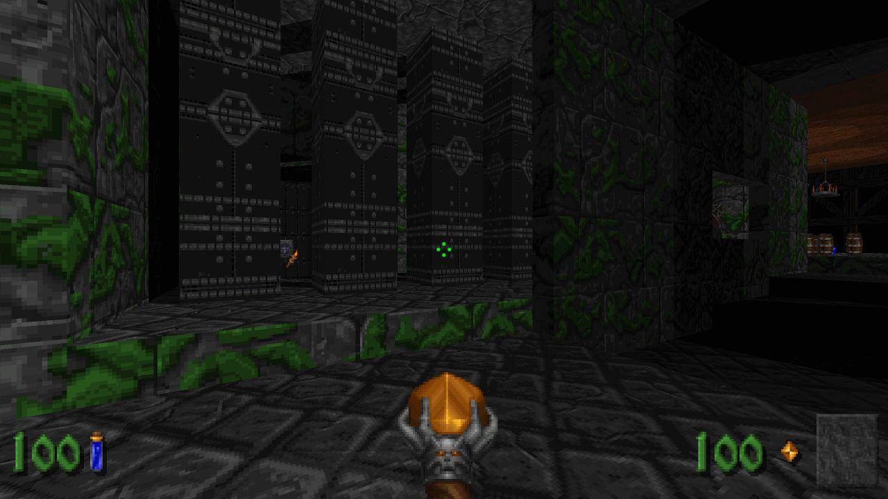 Heretic + Hexen, PC, Gameplay, All Secrets in the Dungeons, Screenshot, NoobFeed