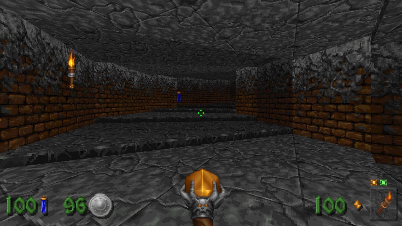 Heretic + Hexen, PC, Gameplay, All Secrets in the Dungeons, Screenshot, NoobFeed
