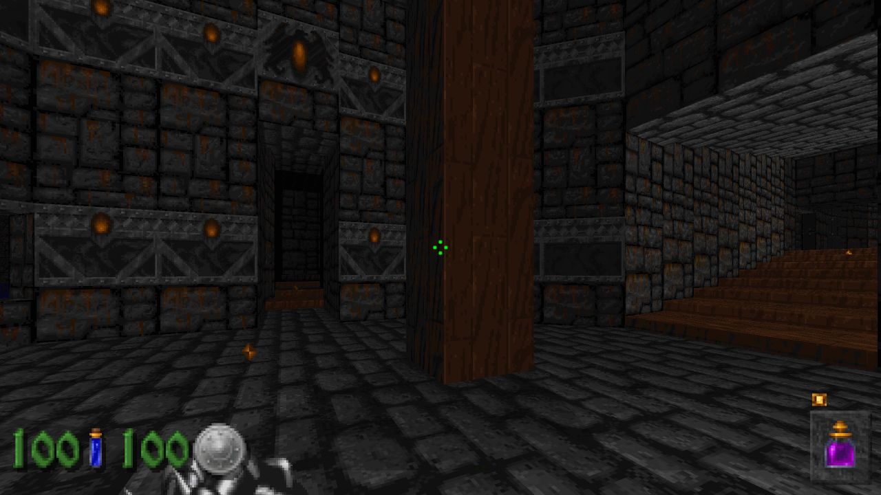 Heretic + Hexen, PC, Gameplay, All Secrets in The Docks, Screenshot, NoobFeed