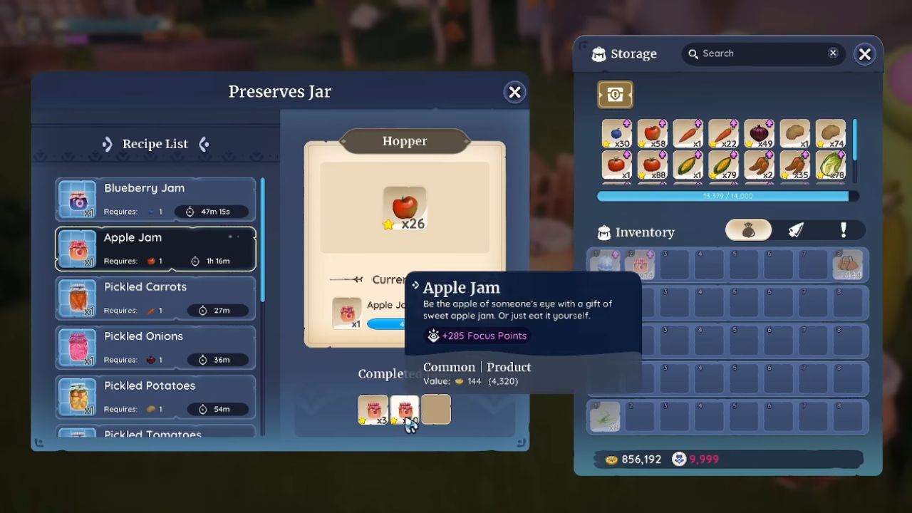 Palia, PC, Gameplay, How to Manage Inventory Efficiently, Screenshot, NoobFeed