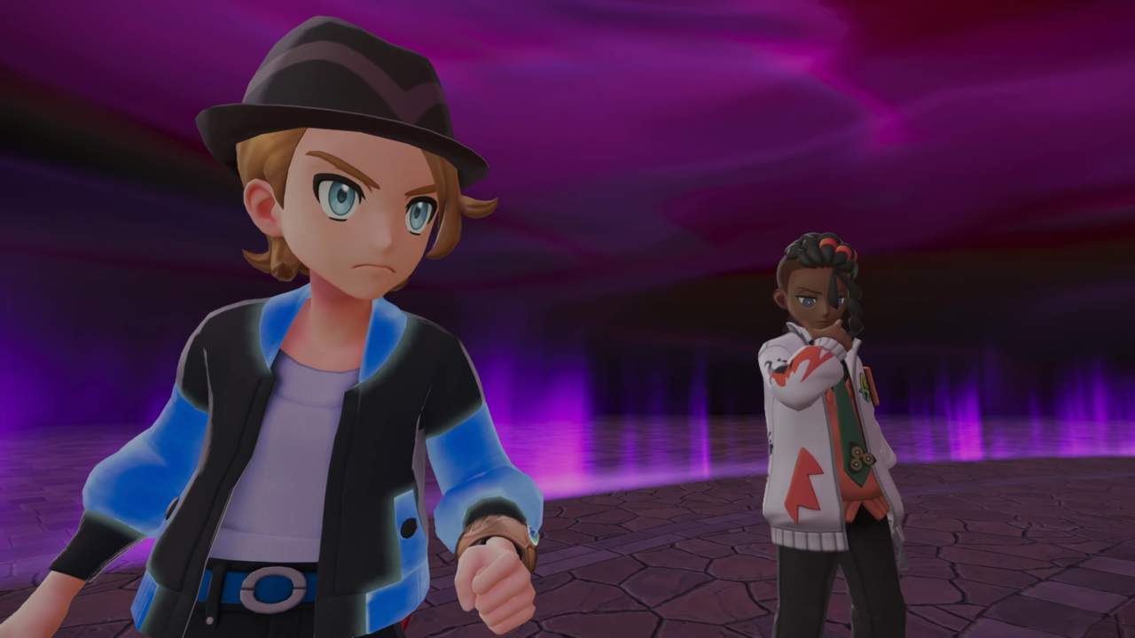 Pokemon Legends Z-A Two Pok&eacute;mon trainers facing off