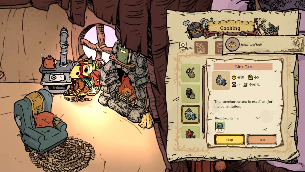 Winter Burrow, Guide, All Beverages and Tea Recipes