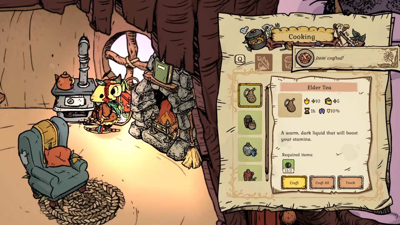 Winter Burrow, Guide, All Beverages and Tea Recipes
