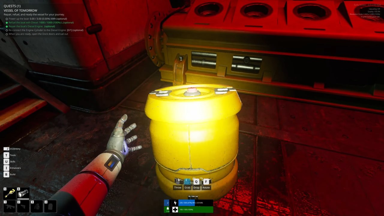 The Last Caretaker, Guide, How to Complete Vessel of Tomorrow Quest