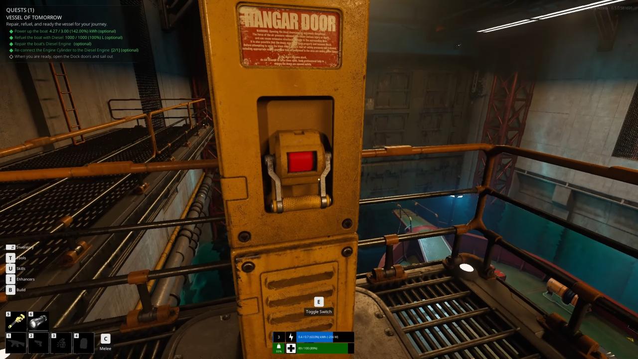 The Last Caretaker, Guide, How to Open Dock Doors