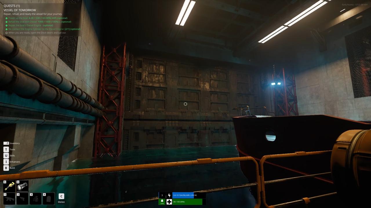 The Last Caretaker, Guide, How to Open Dock Doors