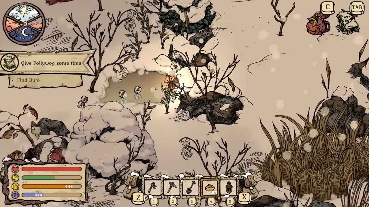 Winter Burrow, Guide, How to Get Pollywog