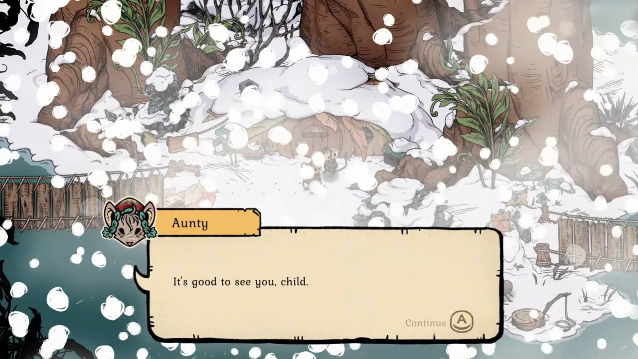 Winter Burrow, Guide, How to Find Aunty