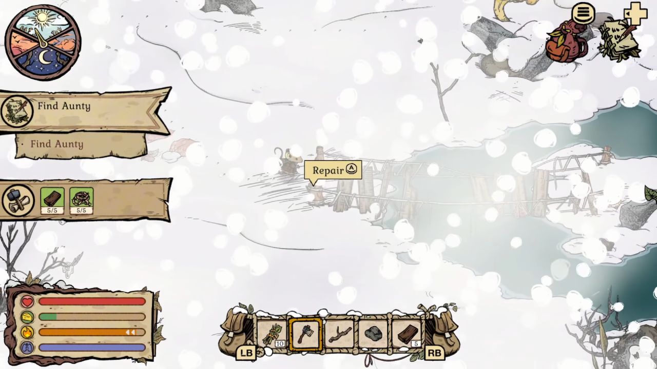 Winter Burrow, Guide, How to Find Aunty