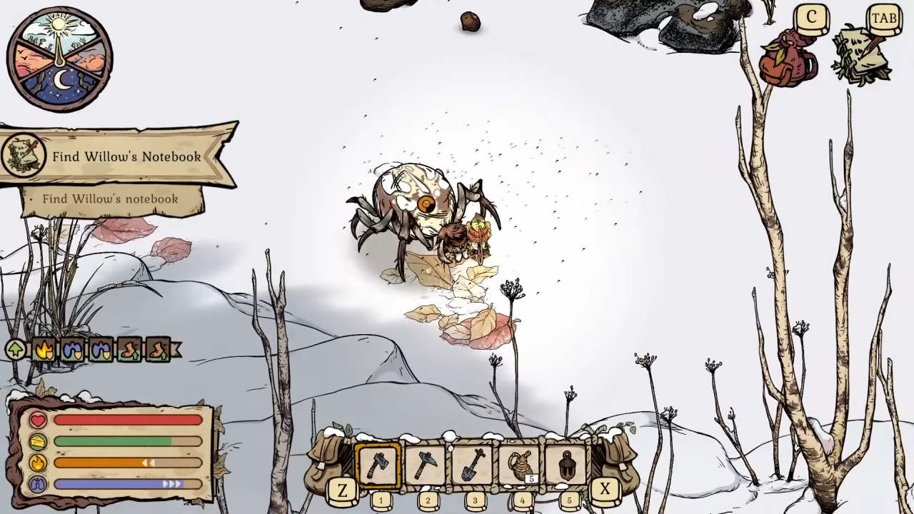 Winter Burrow, Guide, How to Avoid Spiders