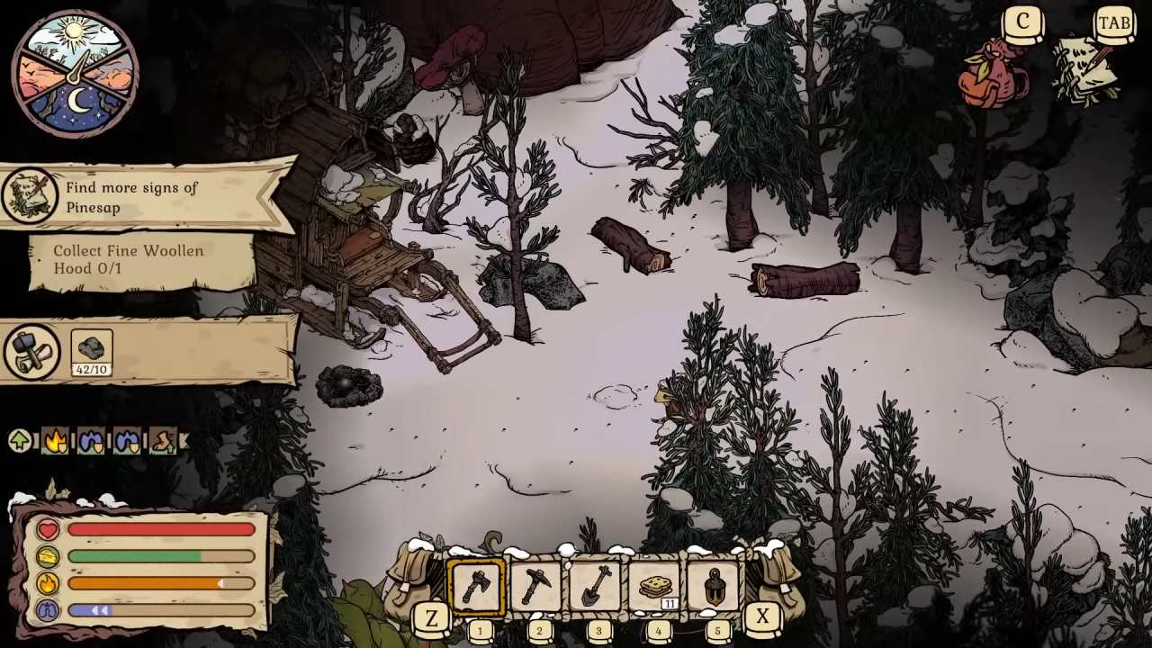 Winter Burrow, Guide, How to Get Pinewood