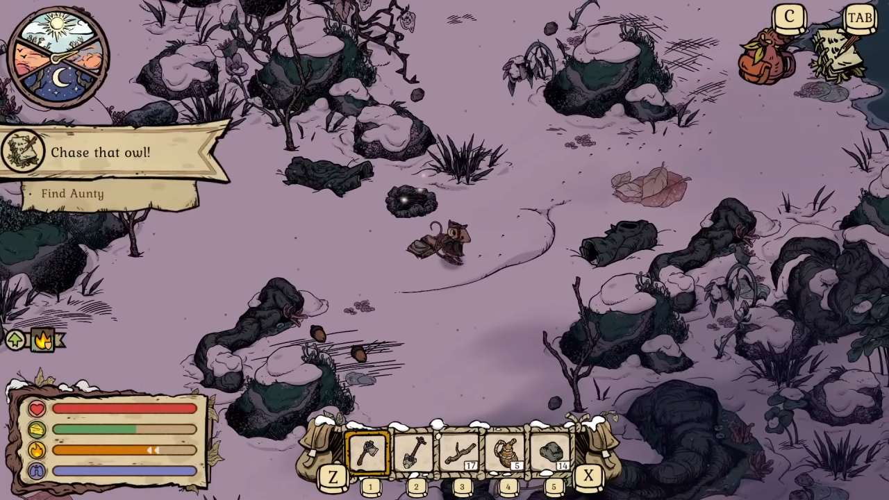 Winter Burrow, Guide, How to get Hazelnut