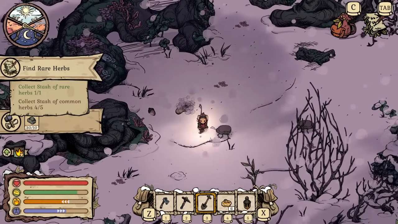 Winter Burrow, Guide, How to get Hazelnut