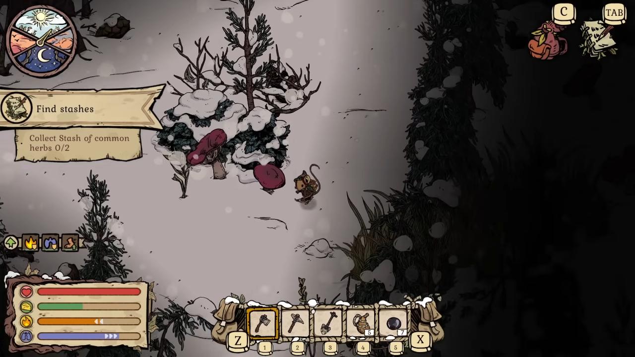 Winter Burrow, Guide, How to Get Shrimp Mushroom