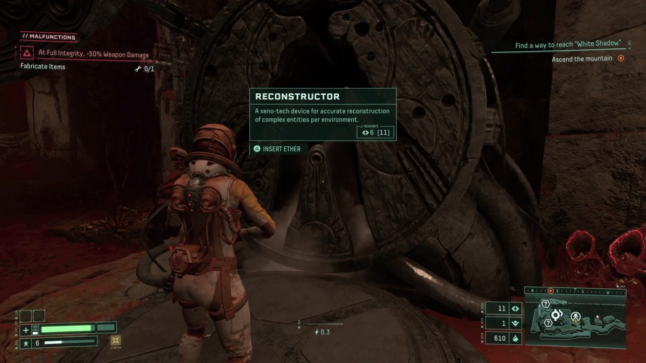 Returnal, Guide, How to Use Recostructors