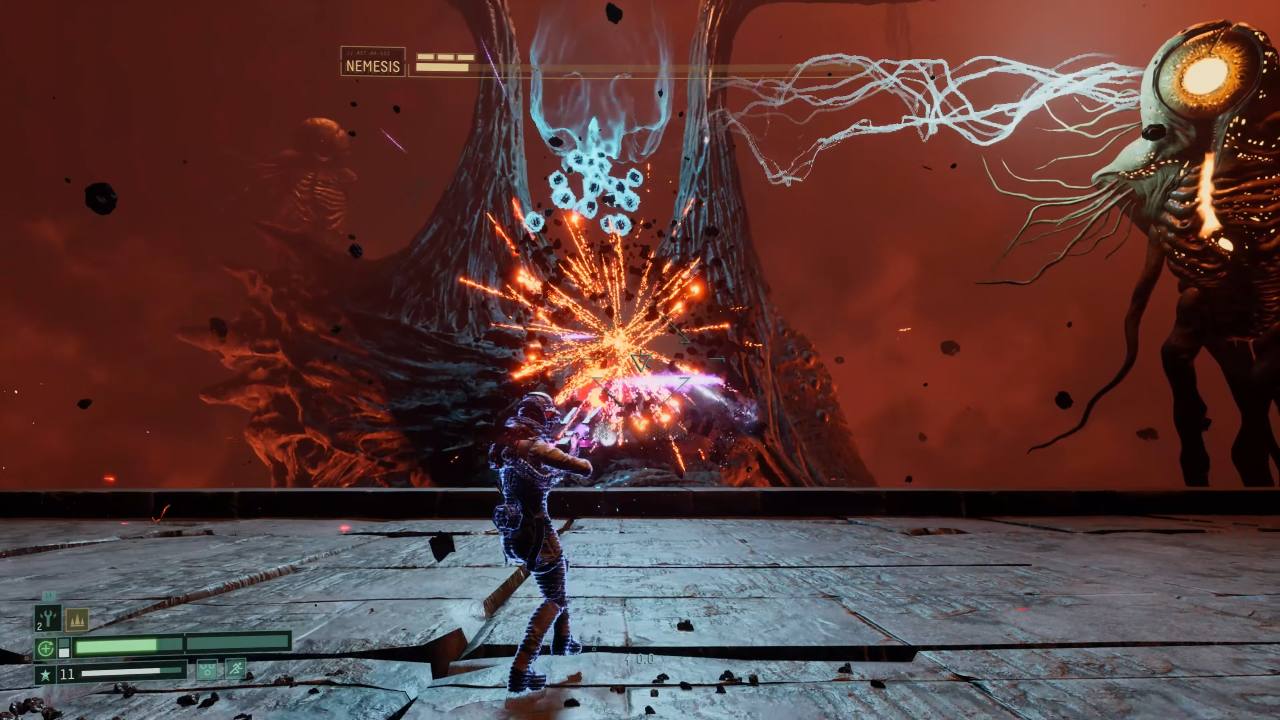 Returnal, Guide, How to Defeat Nemesis Boss