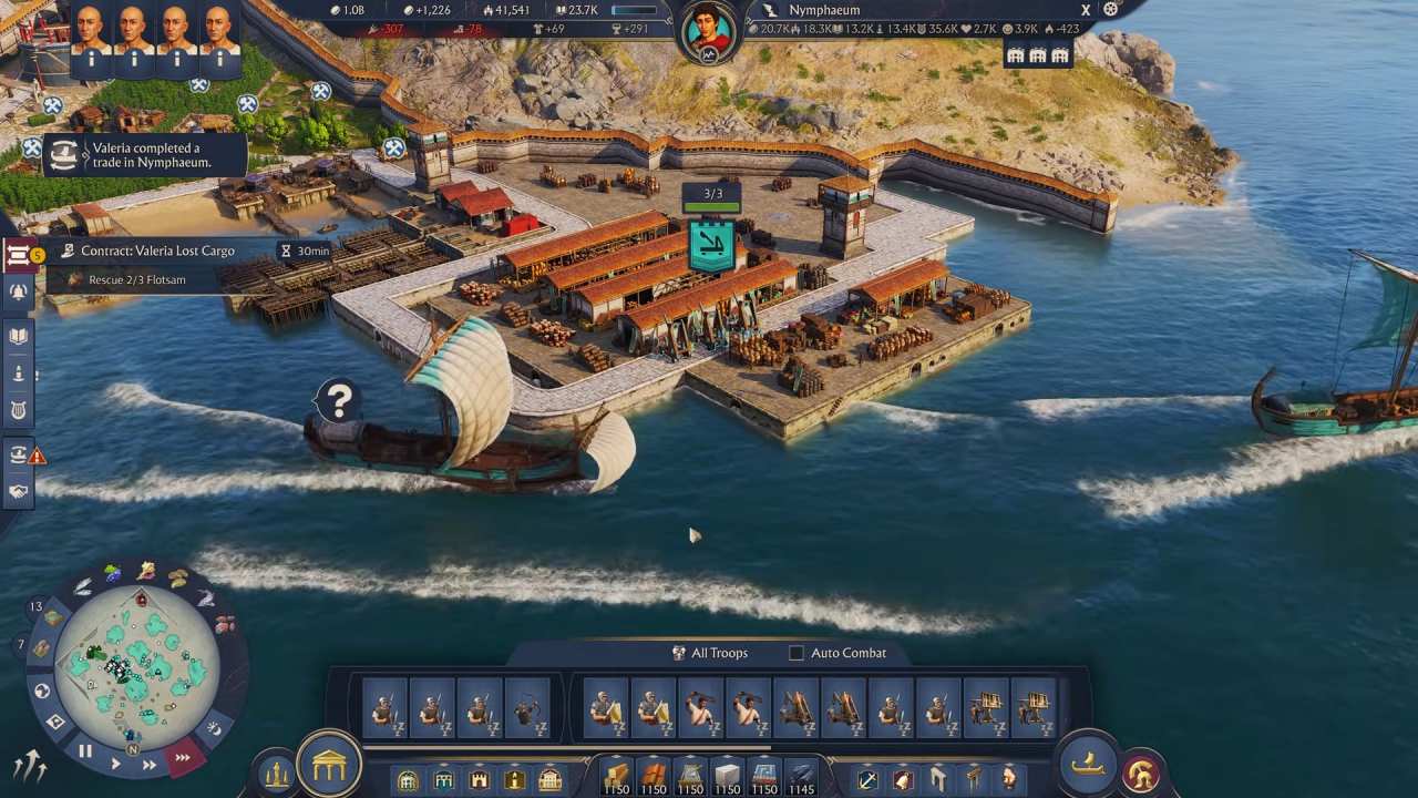 Anno 117: Pax Romana, Guide, How to Use Naval Troops