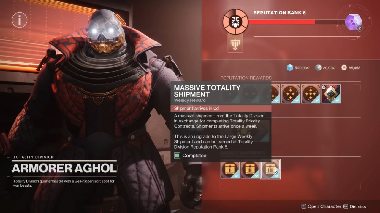 Destiny 2: Renegades, PC, Gameplay, How To Maximize Weekly Shipments, Vanguard Alerts & Bright Dust, Screenshot, NoobFeed