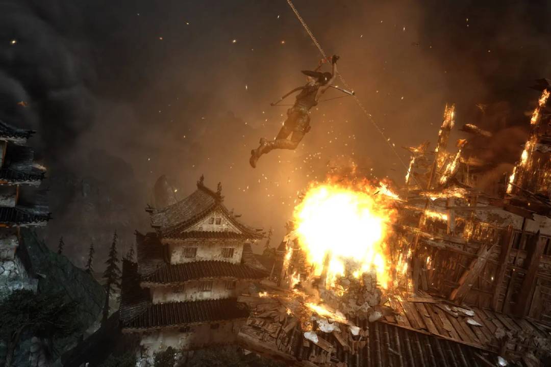 Tomb Raider, Guide, How to Fight Through the Burning Village