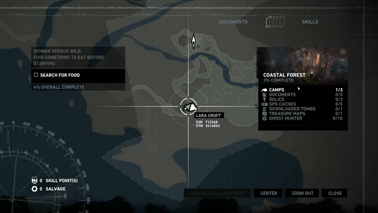 Tomb Raider, Guide, Hunting Location in the Coastal Forest