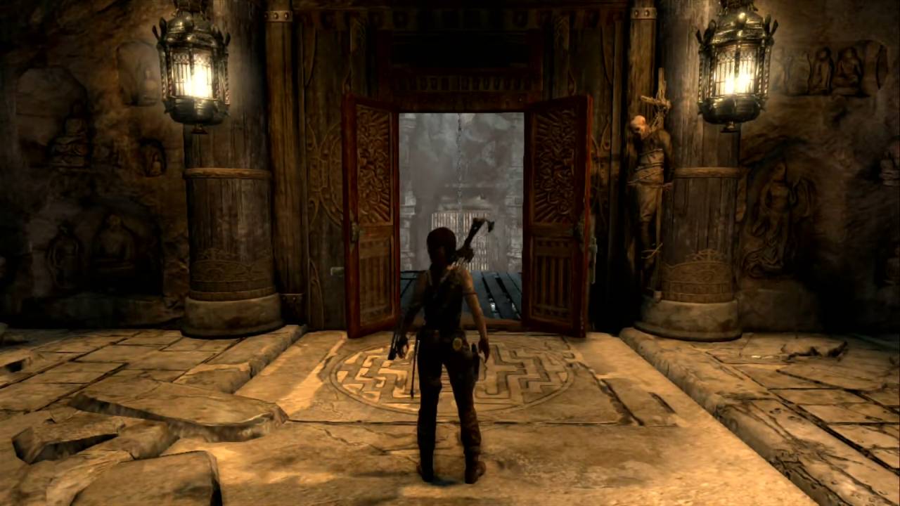 Tomb Raider, Guide, Solve the Chasm Shrine Weight Puzzle