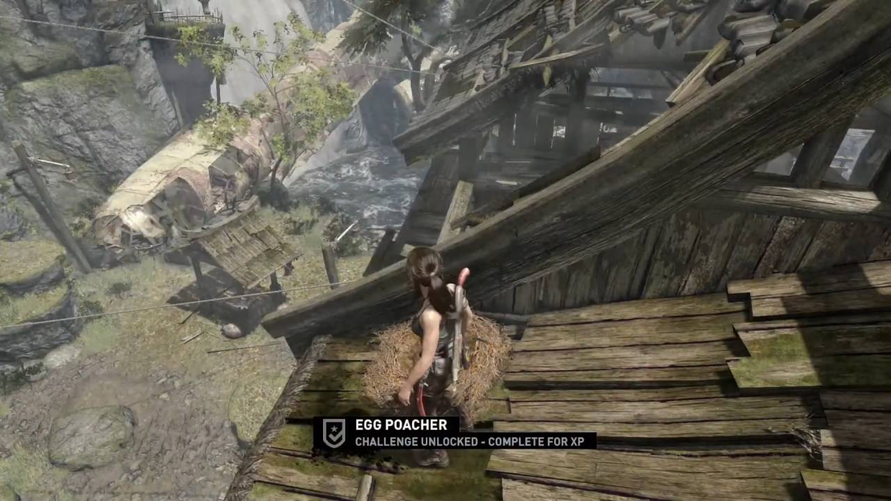 Tomb Raider, Guide, How to Complete the Egg Poacher Challenge