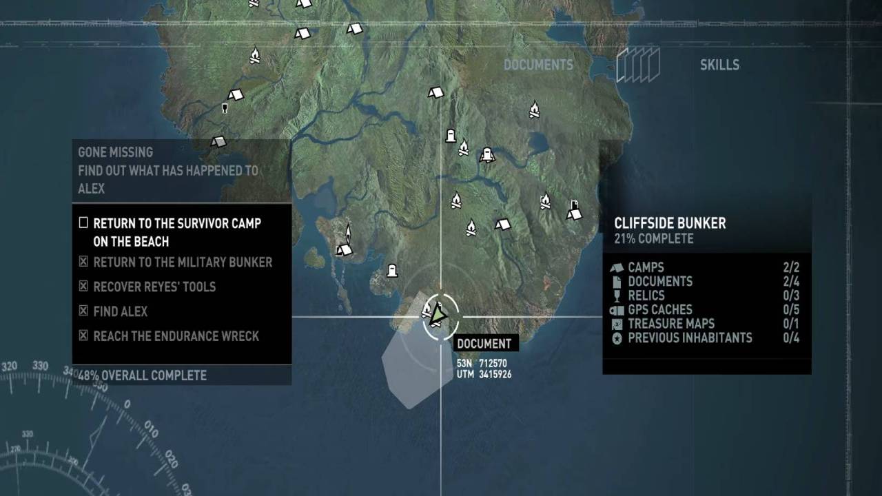 Tomb Raider, Guide, How to Return to the Beach Survivor Camp