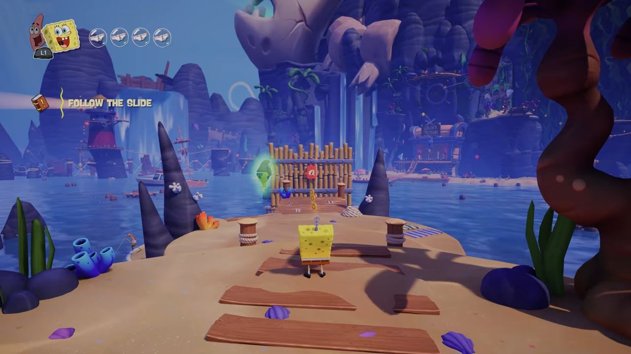 SpongeBob SquarePants: Titans of the Tide, Guide, Goldfish Island All Chests, PC, Gameplay, Screenshot, NoobFeed