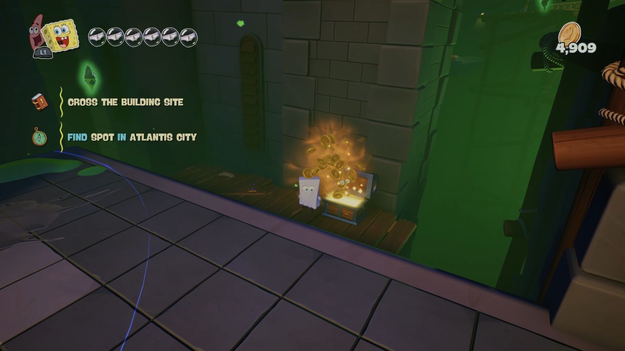SpongeBob SquarePants: Titans of the Tide, Guide, Atlantis City All Chests, PC, Gameplay, Screenshot, NoobFeed