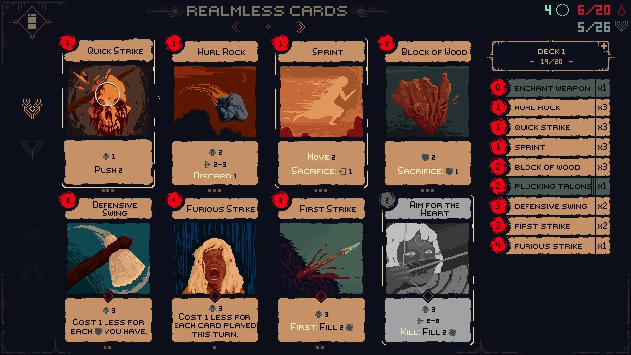 Death Howl, Guide, How to Place Each Card