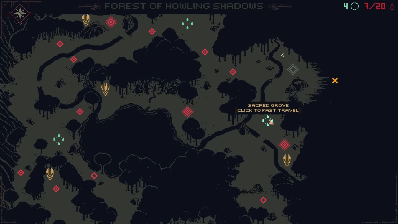 Death Howl, Guide, How to Navigate the Map