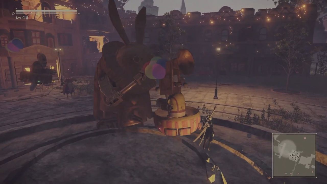 NieR: Automata, PC, Gameplay, Best XP Farm With Amusement Park Rabbit, Screenshot, NoobFeed