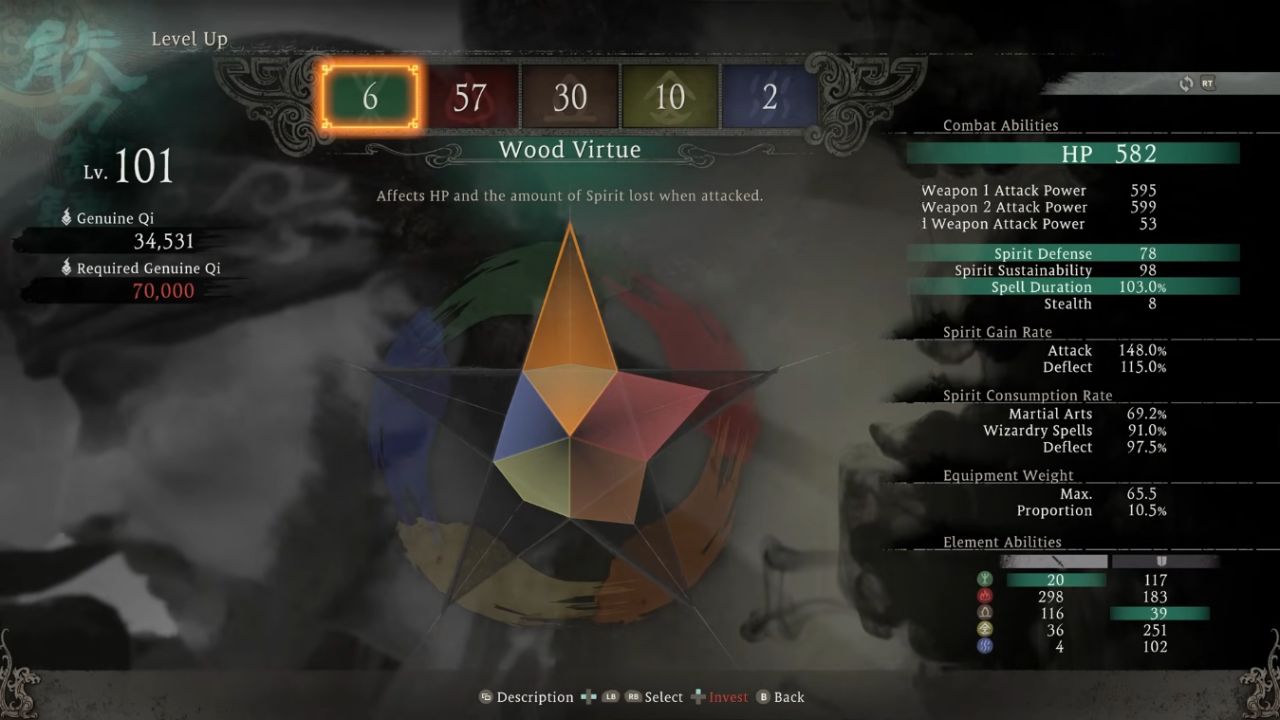 Wo Long: Fallen Dynasty, PC, Gameplay, Virtues & Wizardry Build, Screenshot, NoobFeed