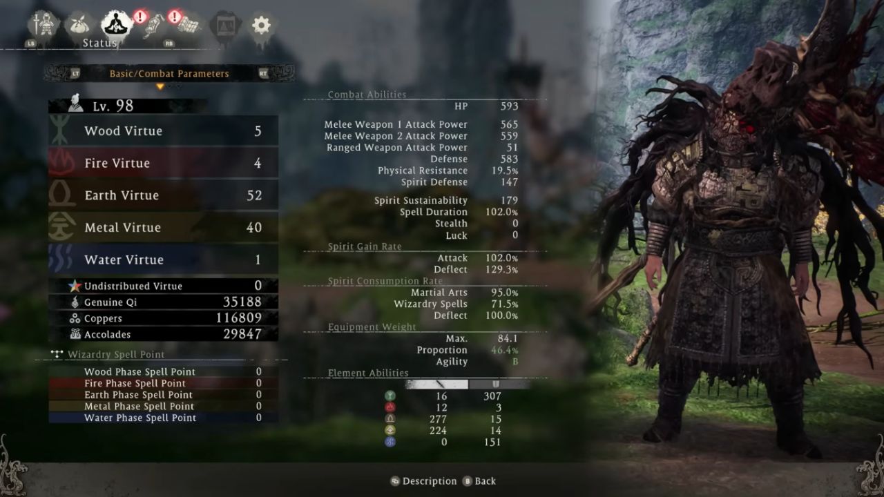 Wo Long: Fallen Dynasty, PC, Gameplay, Best Earth Build, Heavy Armor Endgame Boss Killer, Screenshot, NoobFeed
