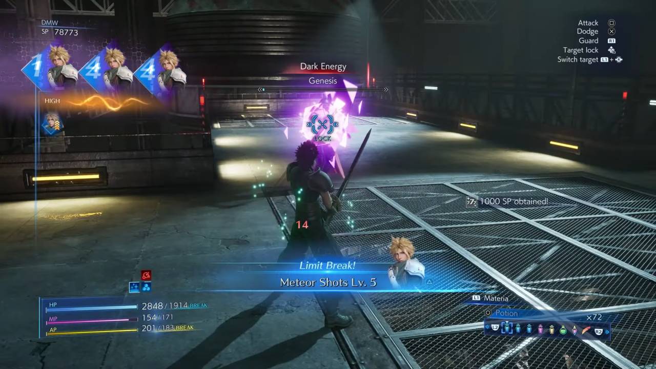 Crisis Core –Final Fantasy VII– Reunion, Guide, How to Complete All DMV Limit Breaks