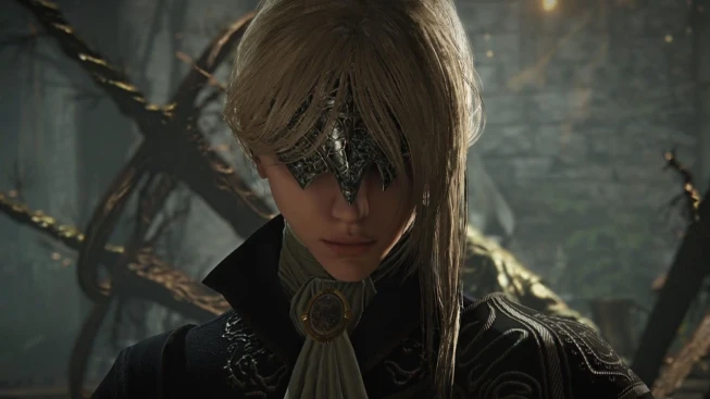 ELDEN RING Protagonist with a mask