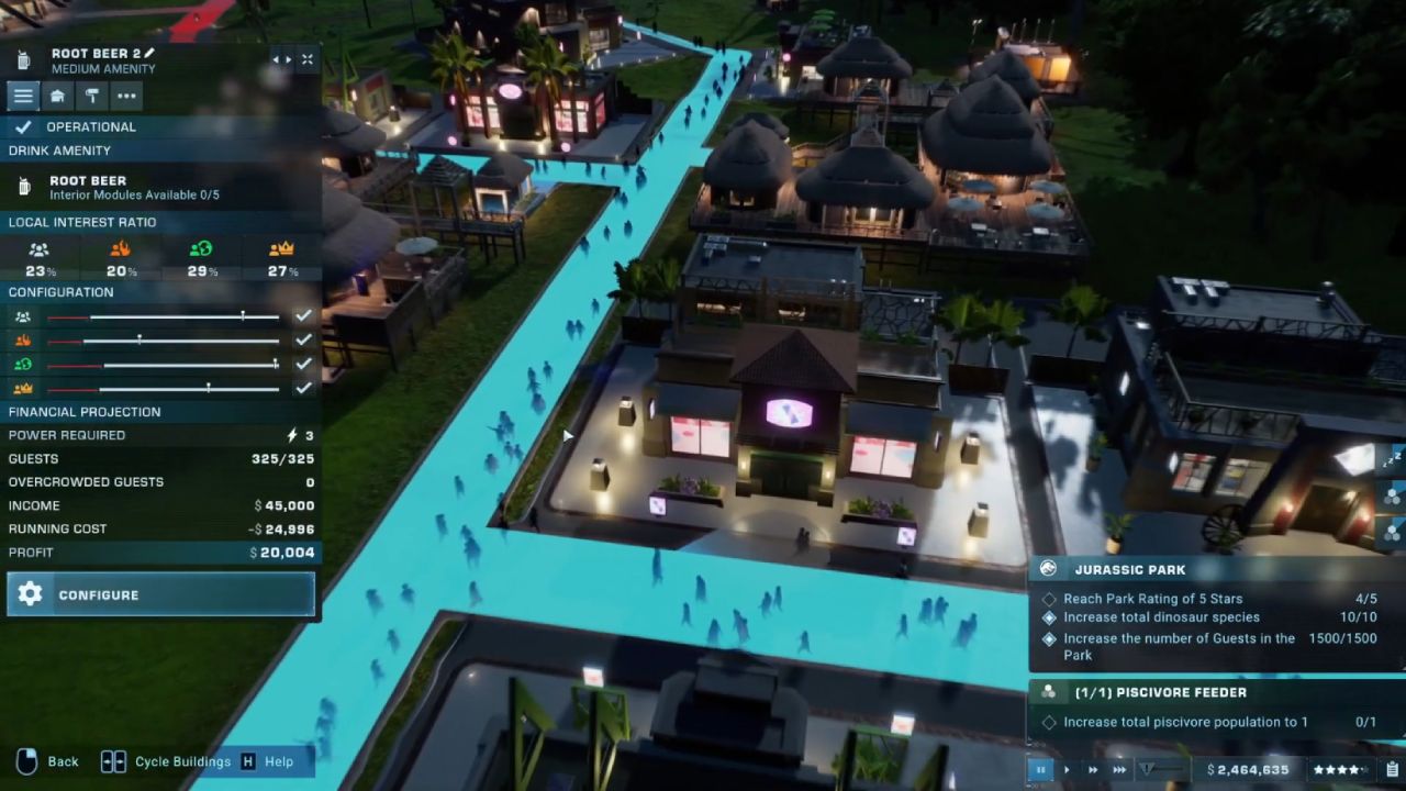 Jurassic World Evolution 2, PC, Gameplay, Best Shops And Amenities Setup, Screenshot, NoobFeed